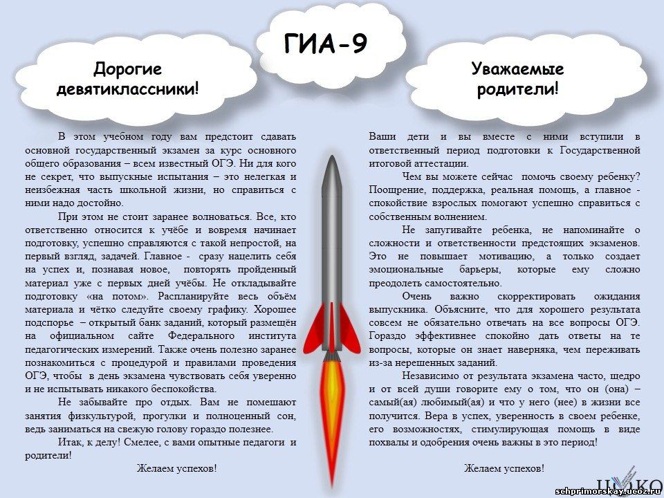 План мероприятий по подготовке к выпускным экзаменам